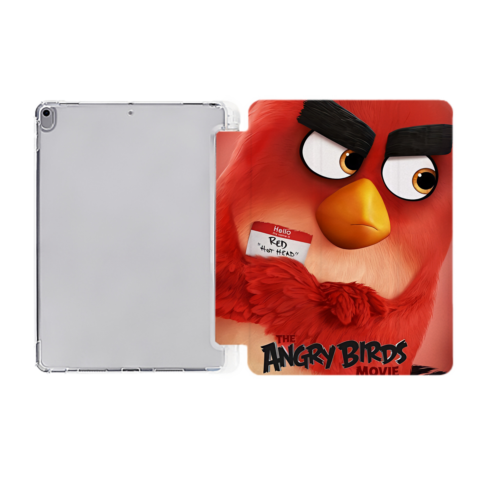 （画像用） Angry Birds アングリーバード IPad ケース ペン収納付き 三つ折りスタンド PUレザー×シリコン 対応機種9.5/10.5/10.9インチ